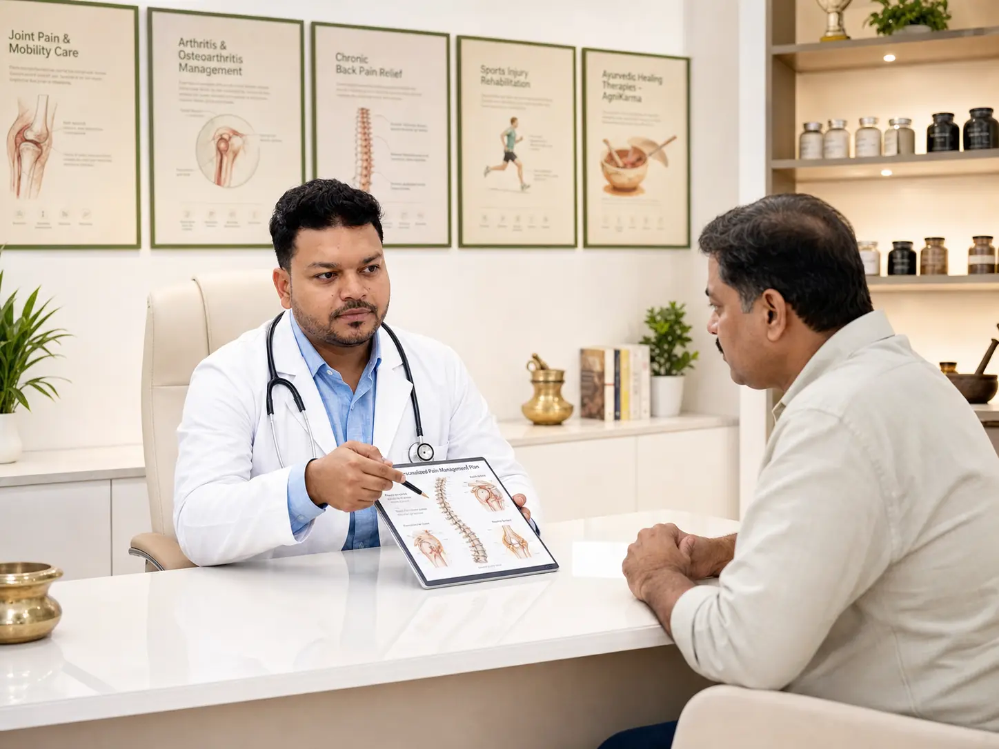 Ayurvedic pain management consultation at Cureवेदा, Andheri West