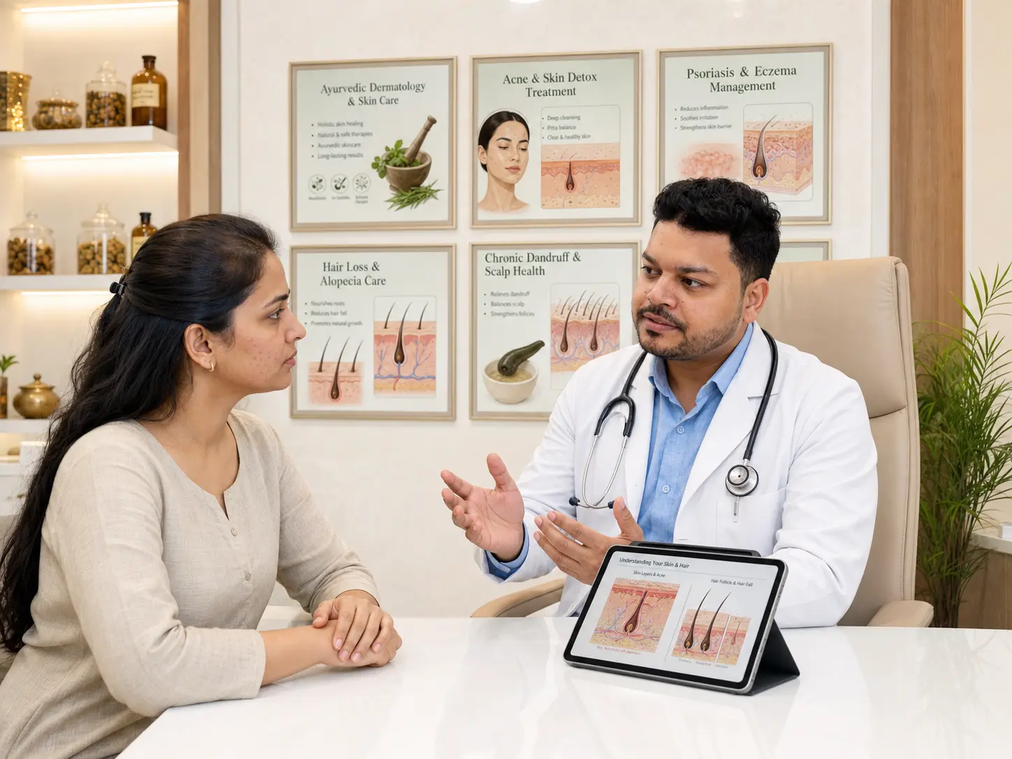 Skin and hair Ayurveda consultation at Cureवेदा, Andheri West